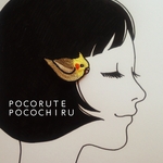 オカメインコの刺繍ヘアピン(右向き)