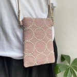 ミナペルホネン タンバリンで作成しましたスマホショルダーです