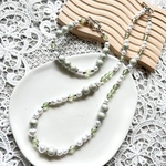 【🏝️SALE】【ﾌﾞﾚｽﾚｯﾄ単品】ｸﾞﾘｰﾝ💚シュガーパールブレスレット