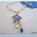 レジン　バッグチャーム　真夜中の鍵