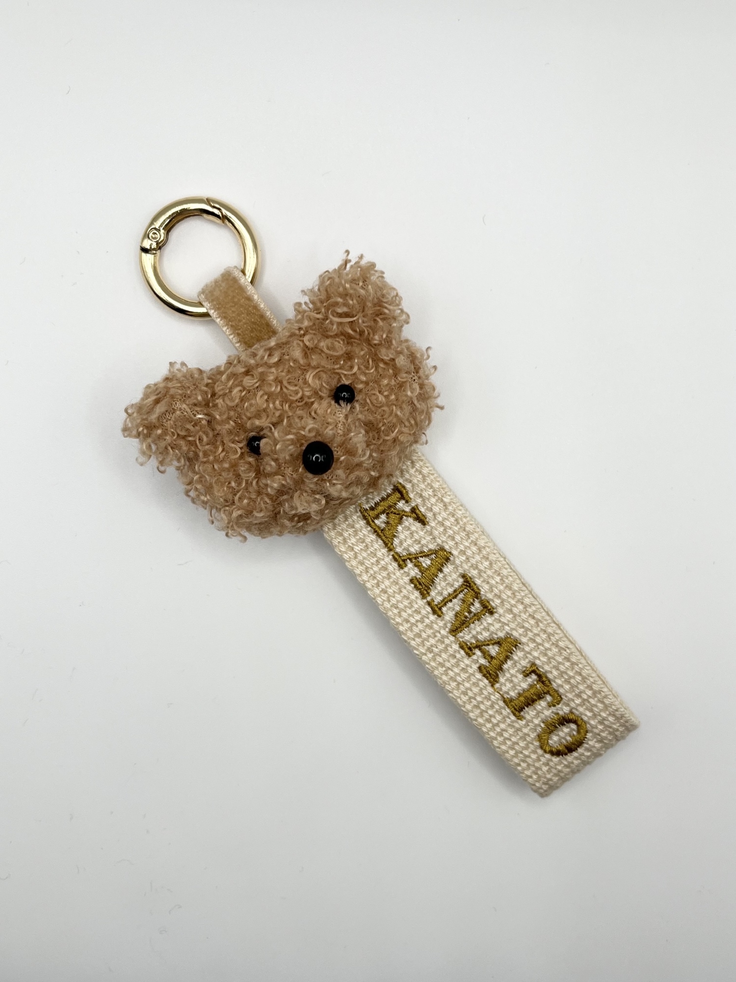 名入り 刺繍 くま ぬいぐるみ ネームタグ キーホルダー 名札