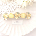 yellow flower(菜の花)バレッタ/ヘアクリップ