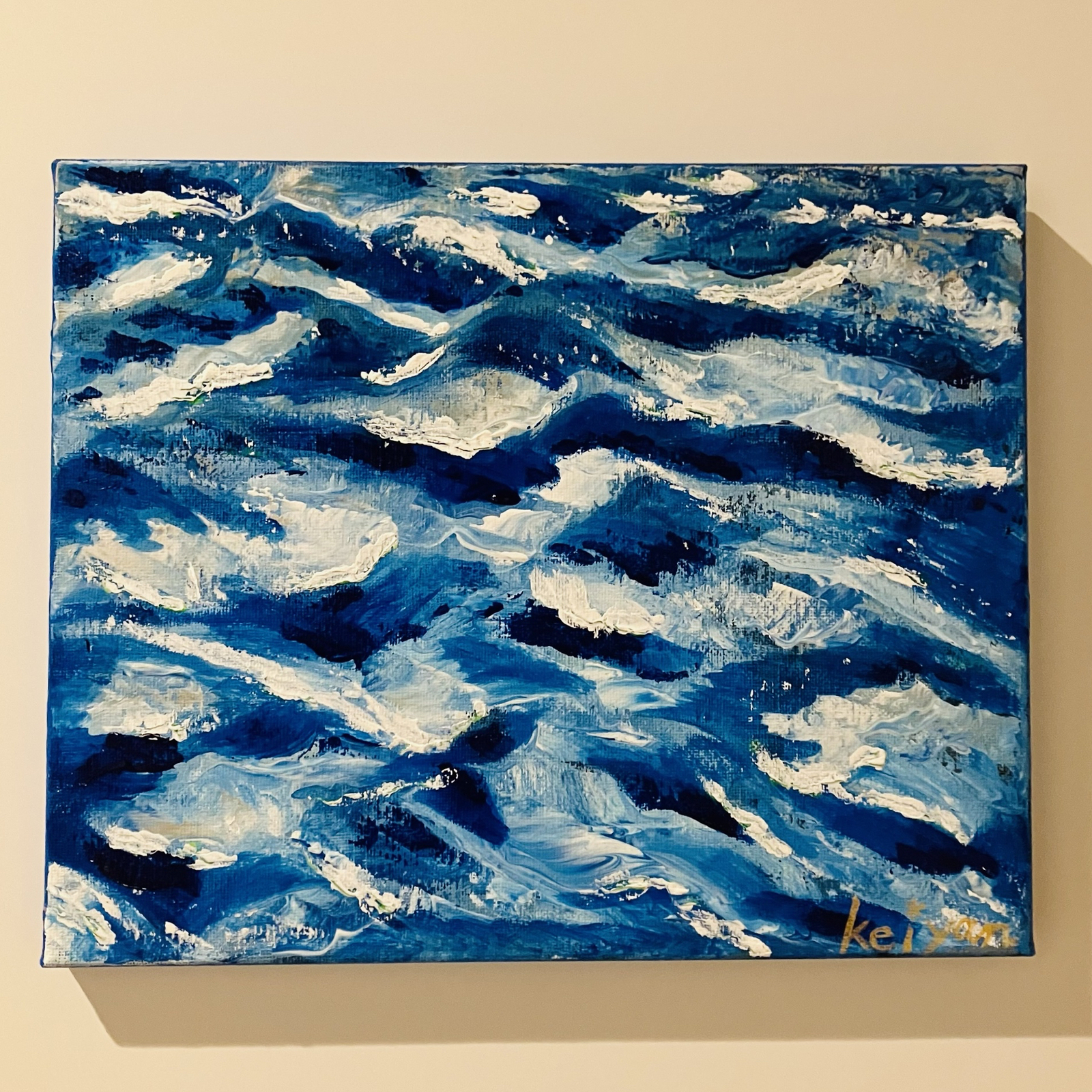 油絵 海 油絵 絵画 宵の海 - arashi1783 -