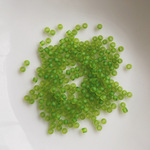 再販無し◆ デッドストック 2mm 5g 硝子　ビーズ　黄緑