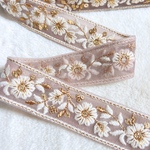 パープル☆インド刺繍リボン  