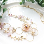 春を誘う桜色 ネックレス 
