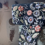 [実物のお色味と違う場合があります] インド刺繍リボン　花　インド刺繍　スパンコール　刺繍リボン　リボン　りぼん　※10月8日よりゆうパケットにて発送