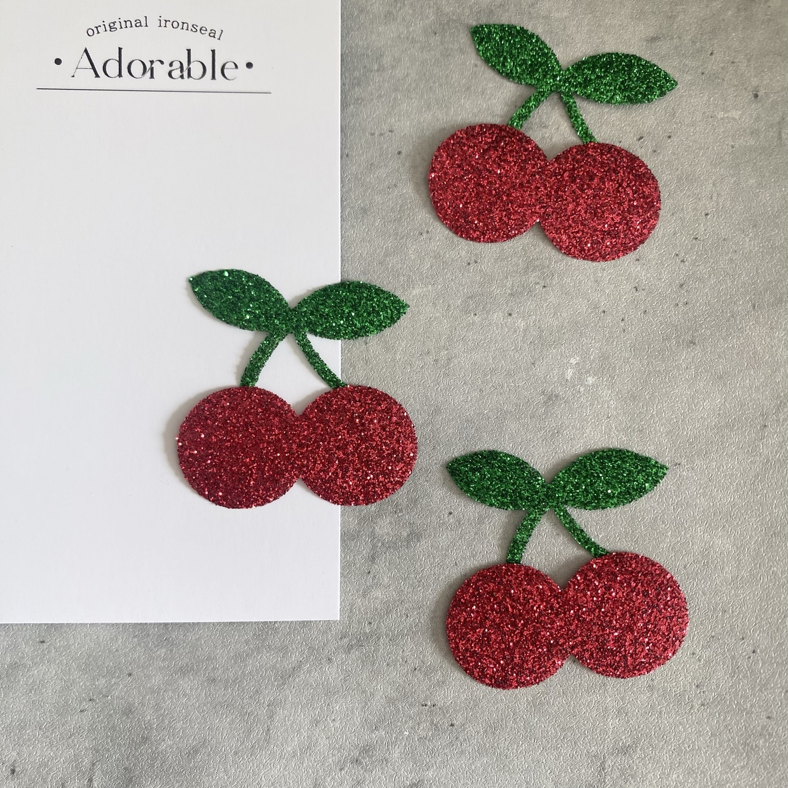 アイロン】さくらんぼアイロンシール （2色） - Adorable | minne