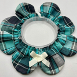 猫ちゃんザビエル首輪　ブルーのマドラスチェック  猫の首輪