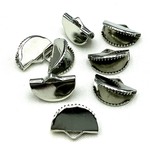 13mm 50個 シルバー 半円ワニカン