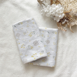 抱っこ紐よだれカバー　ワッシャーガーゼ×くま