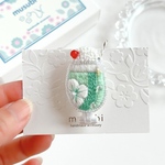 刺繍ブローチ＊クリームソーダ