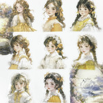イラスト人物シール Fantasy in dreams 4<S677>