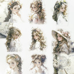 イラスト人物シール Fantasy in dreams 1<S674>