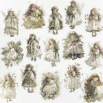 イラスト人物シール Girl Of The Forest <S678>