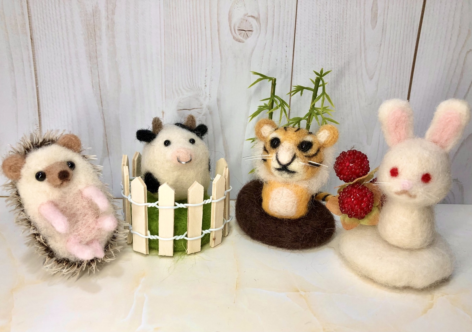 ニードルフェルト アフリカオオコノハズク(フクロウ)2体セット