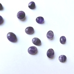 【4ヶ】8×10mm 天然石カボション　貼り付け