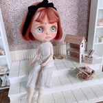 ミニチュア ドールハウス 背景ボード 壁 床 ブライス リカちゃん １／６ 家具 オビツ 棚 机 ドール ドール家具 カスタムブライス ハンドメイド シャビーシック 小物 階段 タイル オビツ