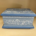 ボックス★トールペイント★ブルーの薔薇