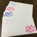 card with lotus