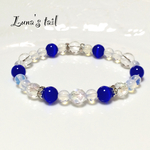 🔸キャッツアイとシンセティックオパールブレスレット