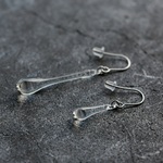 -Drop- long　small+large　片耳ピアス アシメトリー2点セット