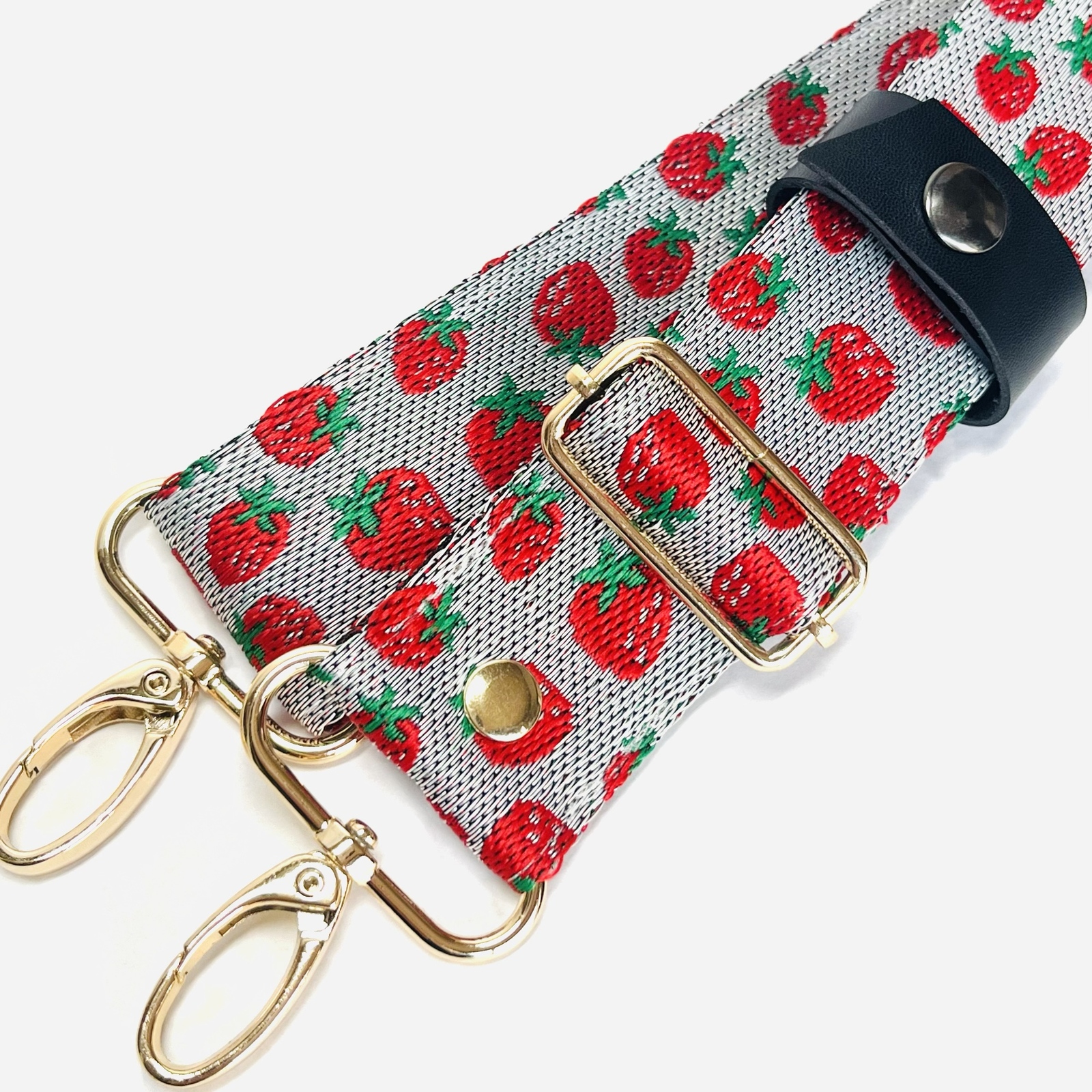 order 　付け替え用　ショルダー紐　3.2cm幅金具　畳縁　肉球・ハート柄 order 付け替え用 ショルダー紐 3.2cm幅金具 畳縁 肉球・ハート柄