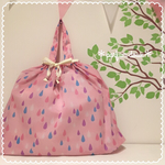 《送料込♡》撥水防水加工のレッスンバックカバー/エコバックとしても使えます♬(ピンク)