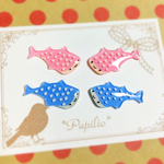 ジンベエザメのぷちピアス/ノンホールピアス