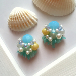 人魚姫の海泡ピアス/イヤリング
