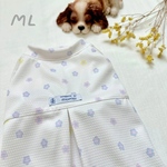  【ML】おはじきみたいなお花柄のひんやりお洋服(オフホワイト)