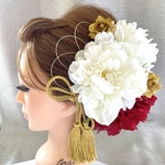 ピオニーの髪飾り