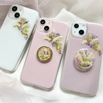「お花が好き」押し花スマホケース 【ハイブリッドケース対応可】全機種対応