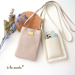 モニター価格 シンプル スマホポシェット 【 simple  - クラシック - 】 名入れ スマホショルダー イニシャル 小銭入れポーチ お財布ショルダー お財布ポシェット HA41A