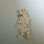 シロクマのブローチ2