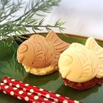 白あんたい焼きのバレッタ