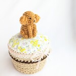 【受注制作】小さなトイプードルさんの小物入れ