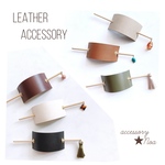 Sサイズ 本革 マジェステ ／ レザー ヘアアクセサリー かんざし