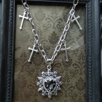 silver blackheart「Necklace」