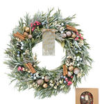 🈹 早割🎄 ★毎年飾れるクリスマスリース★【早割特別価格】クリスマスリース 　スモーキー＆レッドベリーL　クリスマス　リース　クリスマスギフト　お正月飾り　しめ縄　しめ飾り　スワッグ　お正月リース　