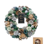 ★販売準備中★毎年飾れるクリスマスリース★【早割特別価格】クリスマスリース 　フォレストグリーンL　クリスマス　リース　クリスマスギフト　お正月飾り　しめ縄　しめ飾り　スワッグ　お正月リース　