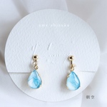 雨雫 《 朝空 》 /  pierce/earring