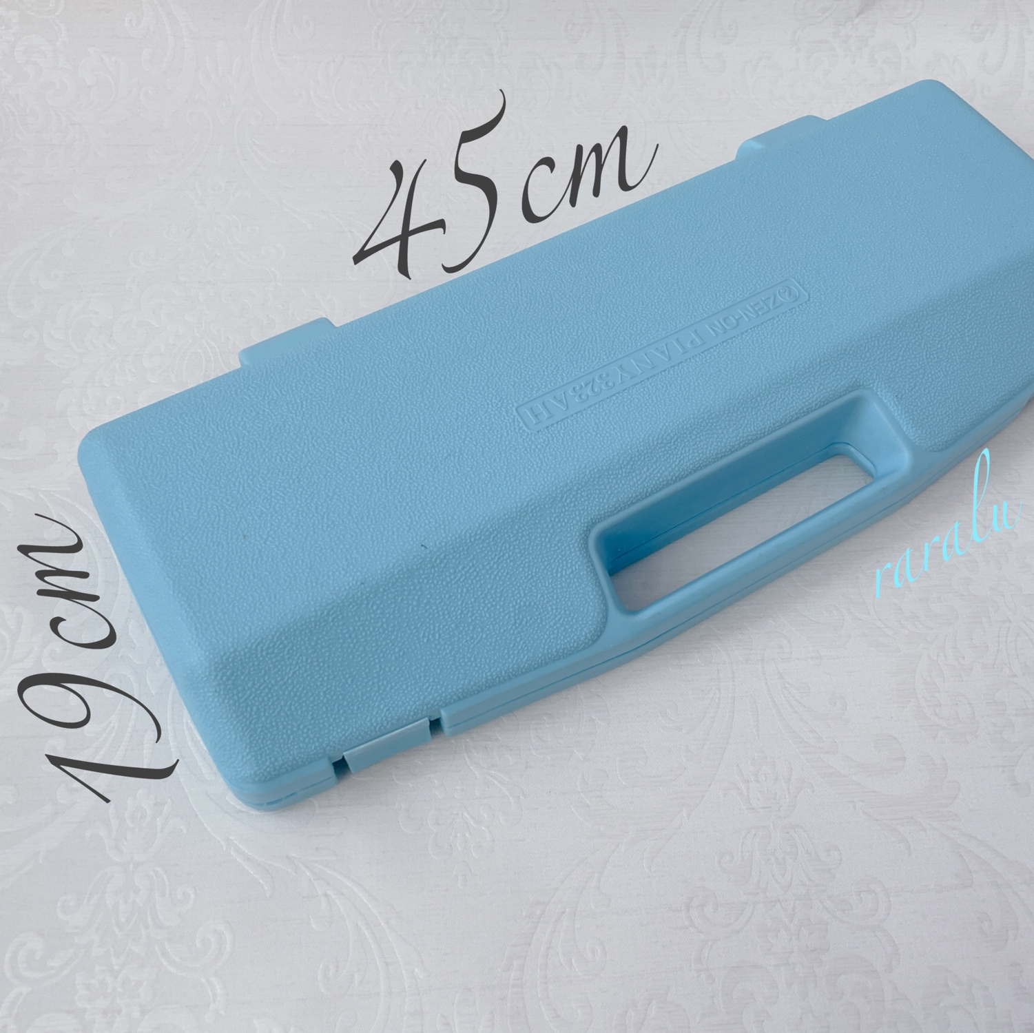 ハンドメイド  ピアニカケース　マカロン ピアニカケース ハンドメイド マカロン スイーツ 女の子 水色 鍵盤