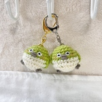 まんまるメジロのあみぐるみキーホルダー