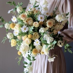 【特別価格】ウェディングブーケ・ブートニアセット #Margret