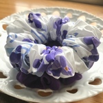 💓ワンコイン💓あじさい🟣さらにもこもこ✨ふわもこシフォンシュシュ❤(×パープル)