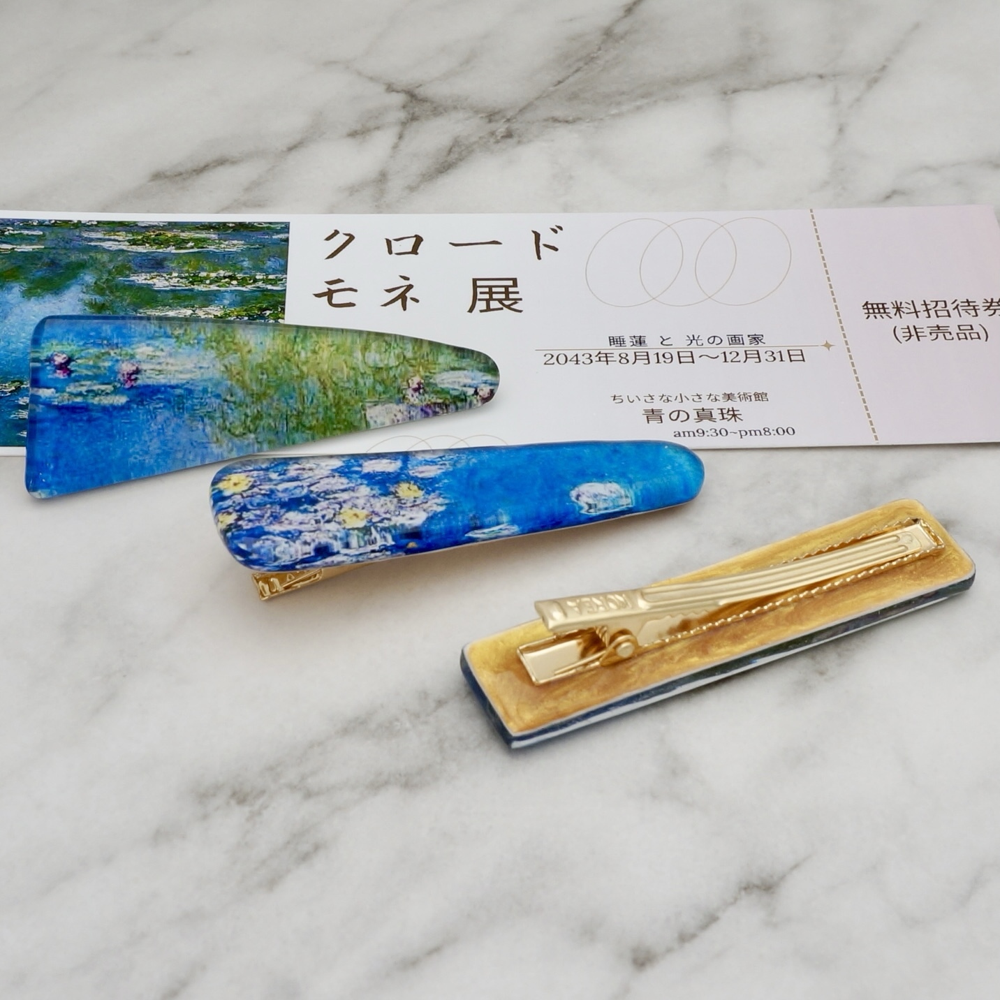 ヘアクリップ 展示