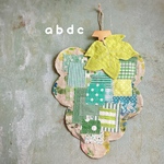 ぶどうマスカット　コットンリネンのミニマット　花柄ベース