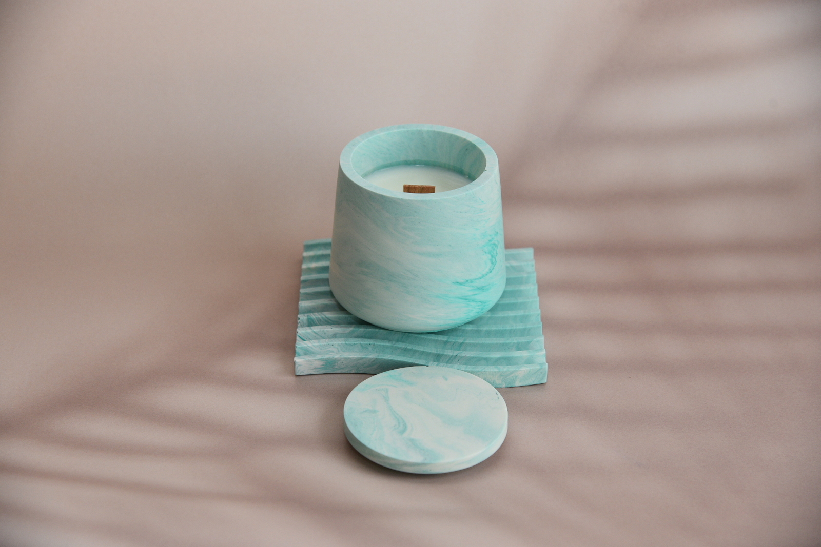 Ugou candle(green)＋Plateセット 7,400円