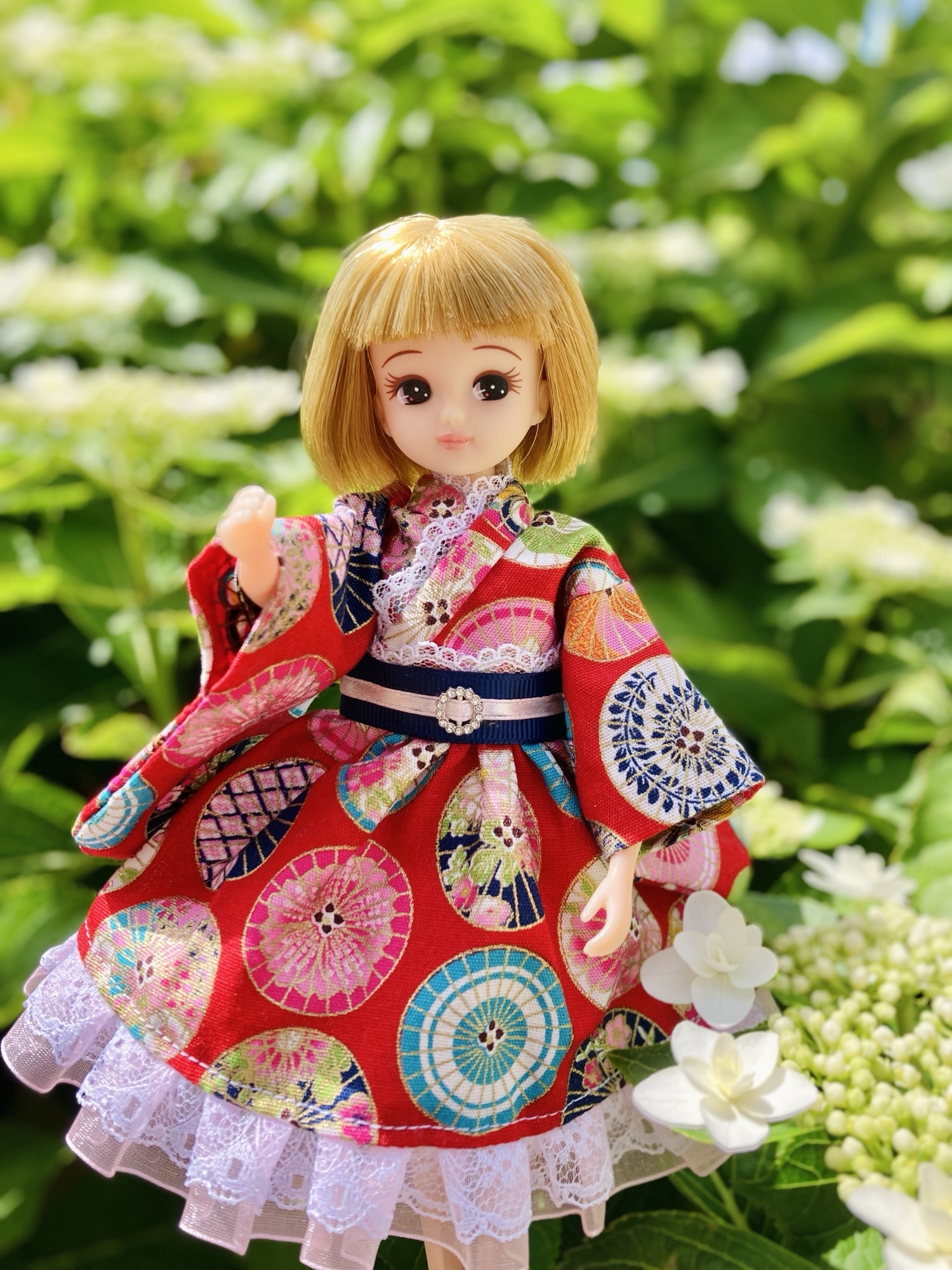 22cmドール服 ハンドメイド・手芸 22㌢ドール服 B330円：トップス